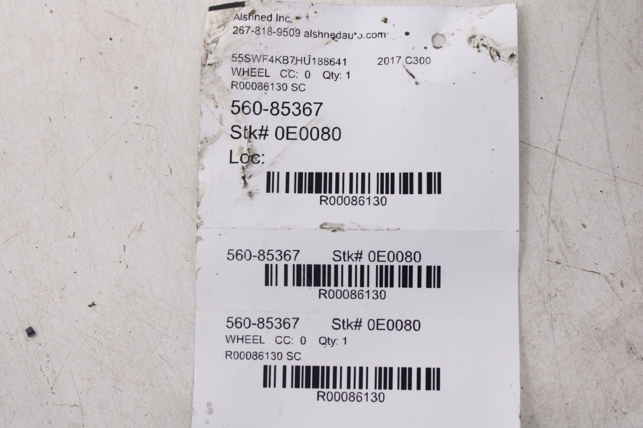 2015-2019 Mercedes-Benz C300 4Matic Alloy Wheel R17x7J 10 Spoke 2054010200 OEM - Alshned Auto Parts