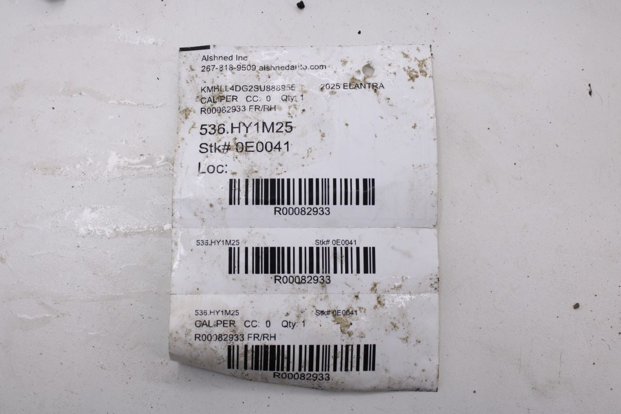 2021-2026 Hyundai Elantra SE Front Right Side Disc Brake Caliper 58190-AAA00 OEM14