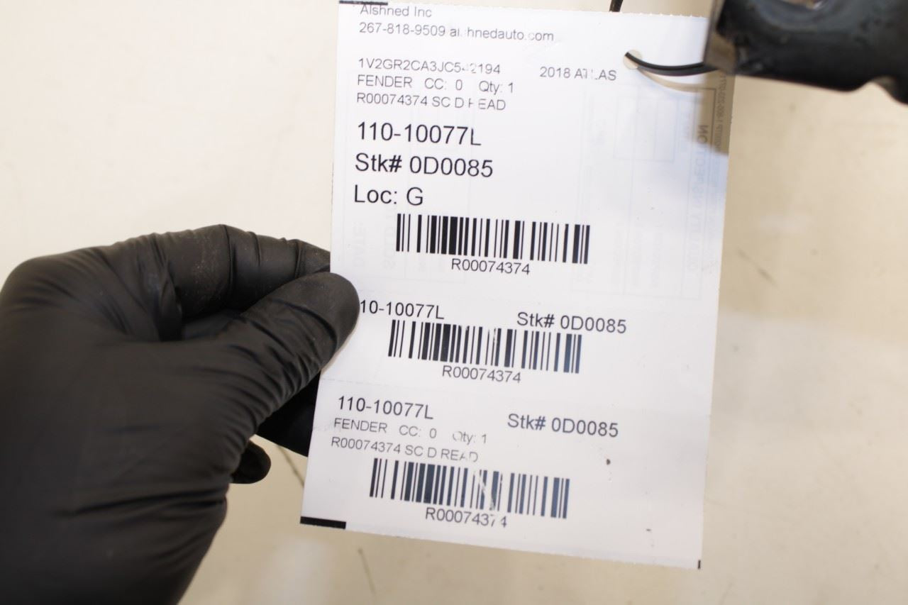 2018-20 Volkswagen Atlas S Front Left Driver Side Fender Panel 3CN821021 *ReaD* - Alshned Auto Parts