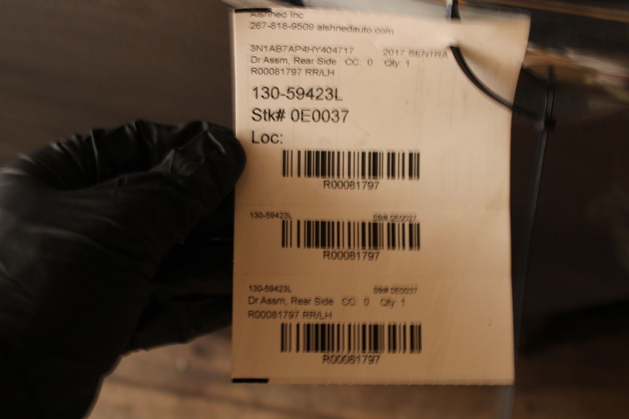 2015-2019 Nissan Sentra SV Rear Left Driver Side Door Assembly H2101-9AMMA OEM9