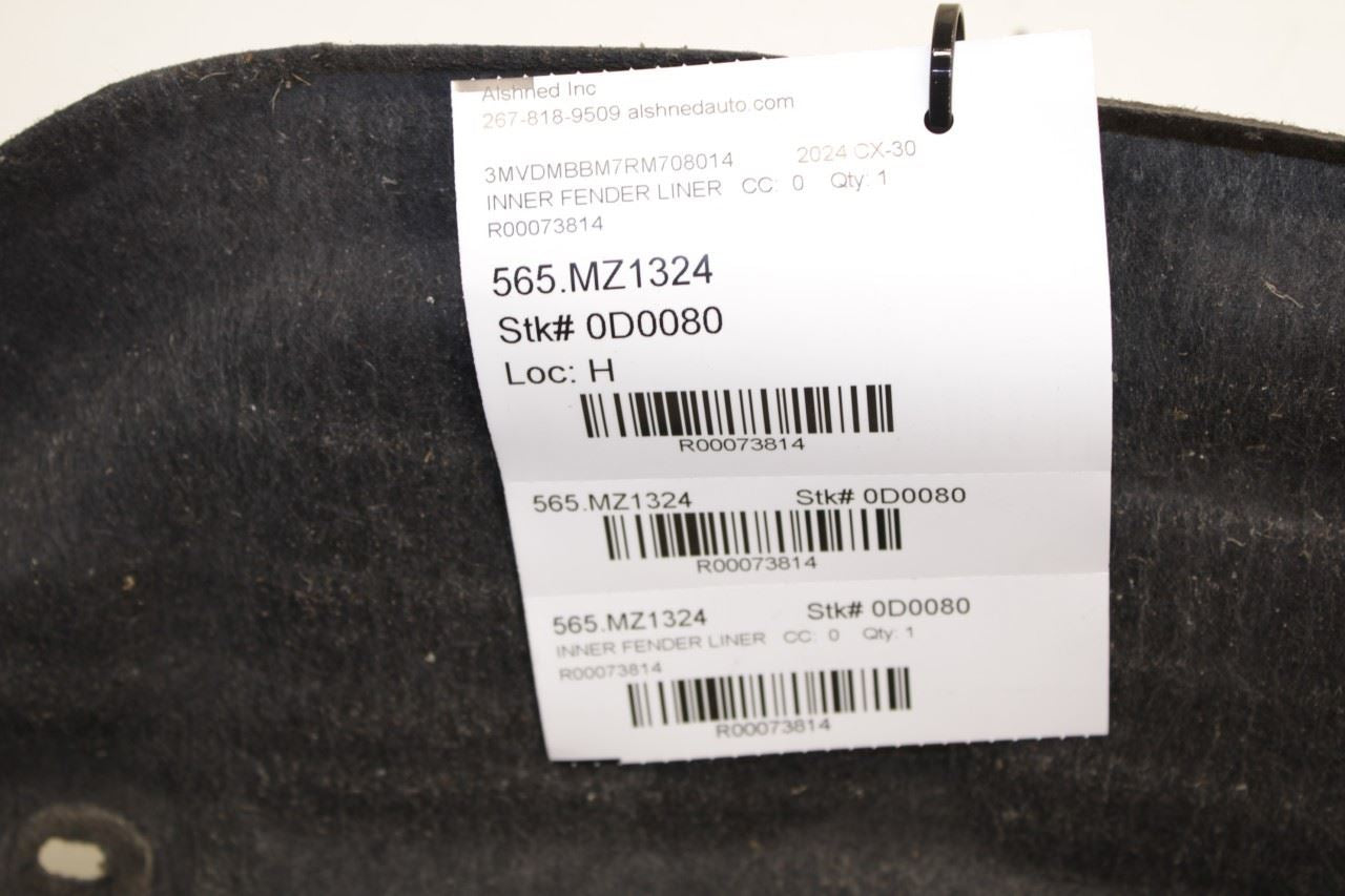 2020-25 Mazda CX-30 2.5 Rear Left Side Wheelhouse Liner Splash Shield SDHSW561J1 - Alshned Auto Parts