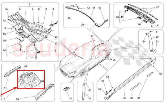 2014-2016 Maserati Ghibli S Q4 3.0L Engine Appearance Motor Cover 670003410 OEM - Alshned Auto Parts