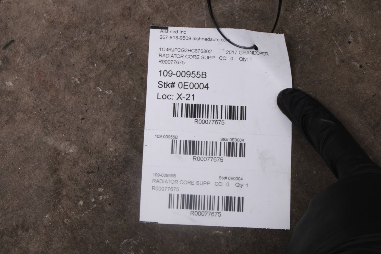 11-21 Jeep Grand Cherokee 4WD Radiator Core Support Lower Tie Bar Frame Bracket - Alshned Auto Parts