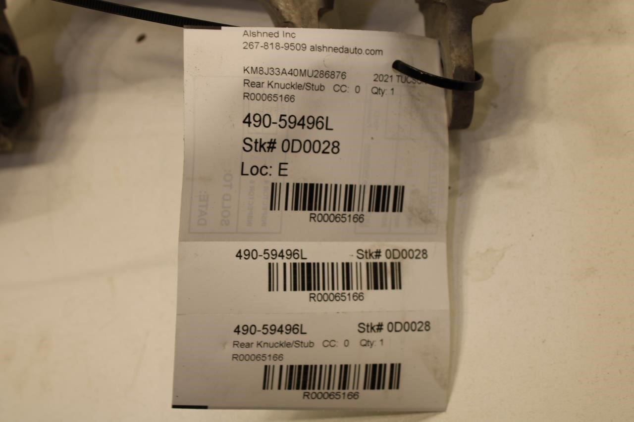 15-21 Hyundai Tucson Value FWD Rear Left Suspension Spindle Knuckle 52710-D3100 - Alshned Auto Parts