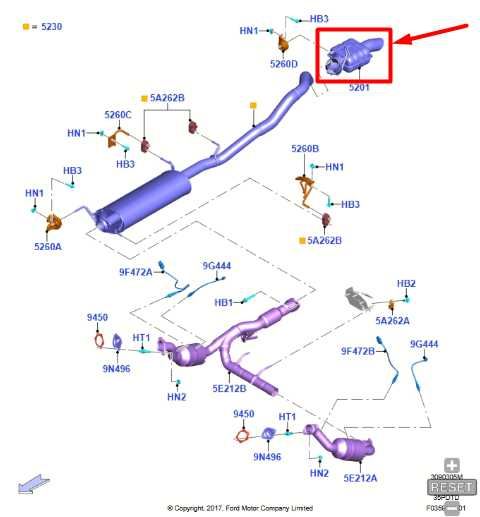 2018-2024 Ford Expedition 3.5L Rear Exhaust Muffler Pipe JL1Z-5201-B OEM - Alshned Auto Parts