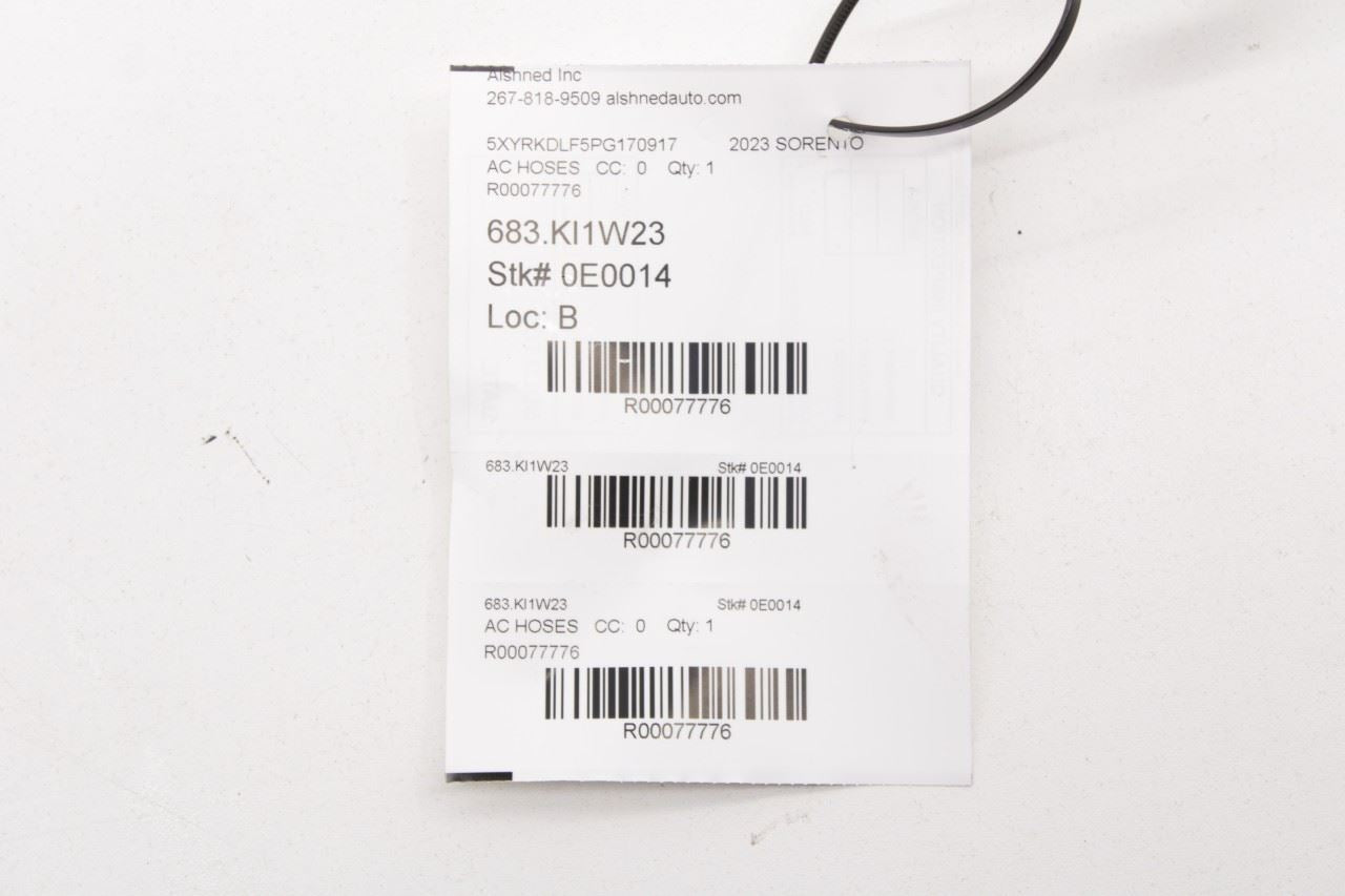 2021-23 Kia Sorento X-Line SX Prestige 2.5L AC Conditioning Discharge Hose Pipe - Alshned Auto Parts