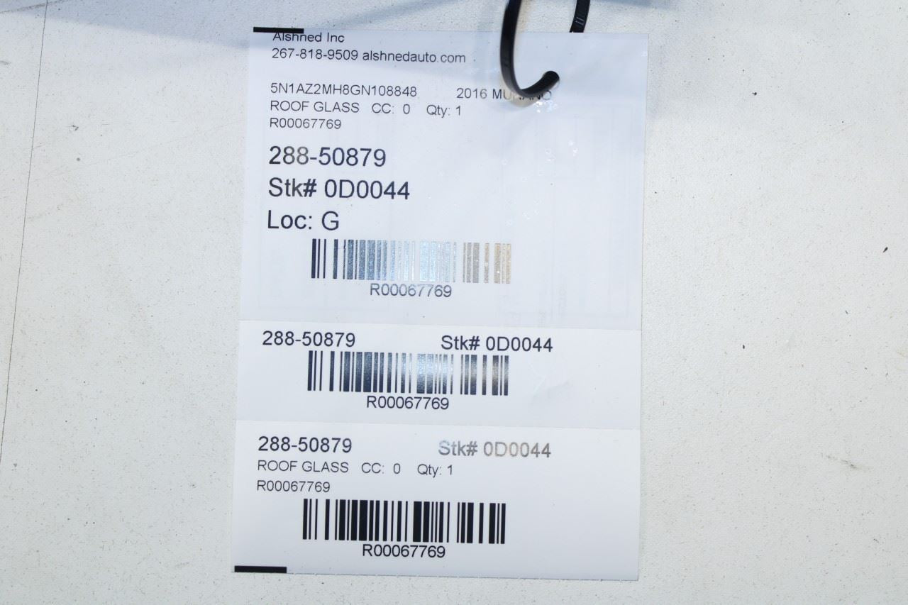 2015-2024 Nissan Murano Platinum Rear Sunroof Fixed Glass 91604-5AA1A OEM - Alshned Auto Parts