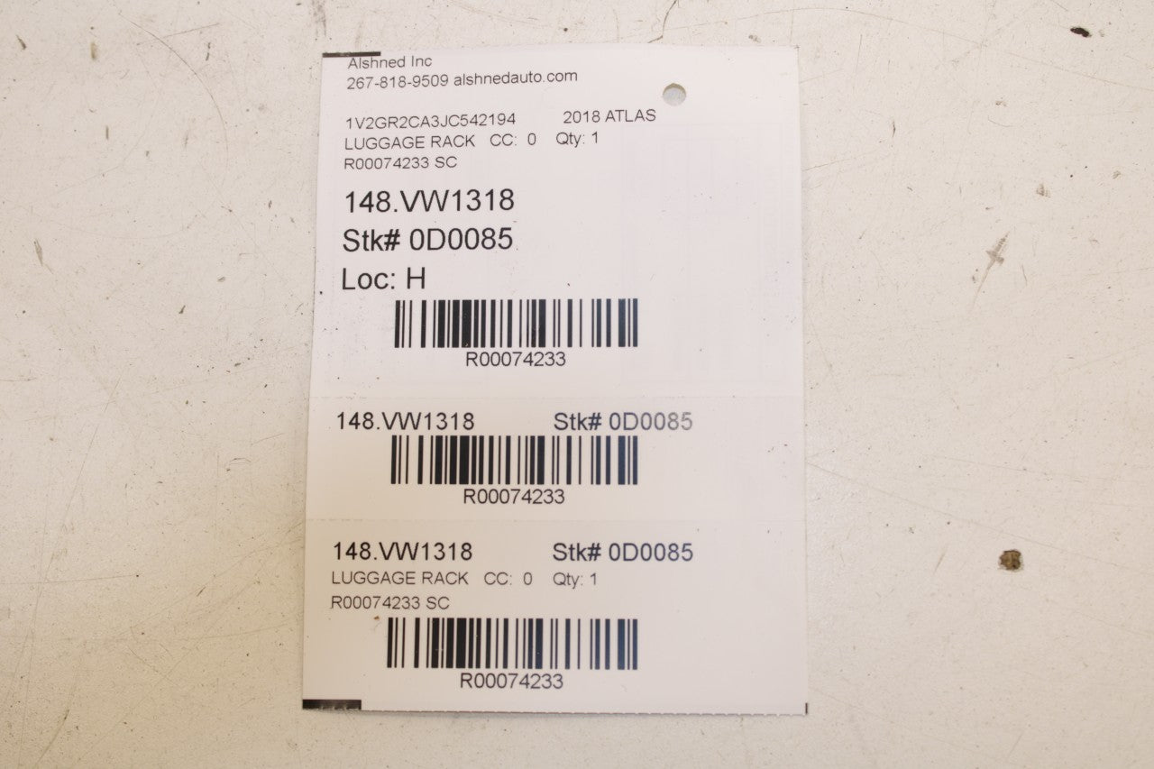 2018-19 Volkswagen Atlas S Left and Right Side Roof Luggage Rack Rail 3CN860043 - Alshned Auto Parts