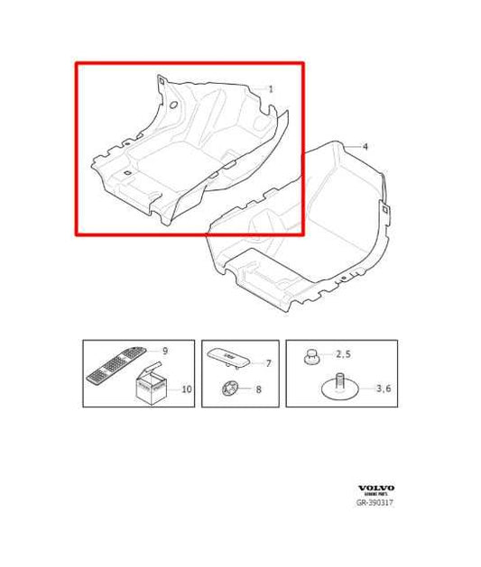 15-16 Volvo S60 T5 Premier Front Driver Left Side Floor Interior Covering Carpet - Alshned Auto Parts