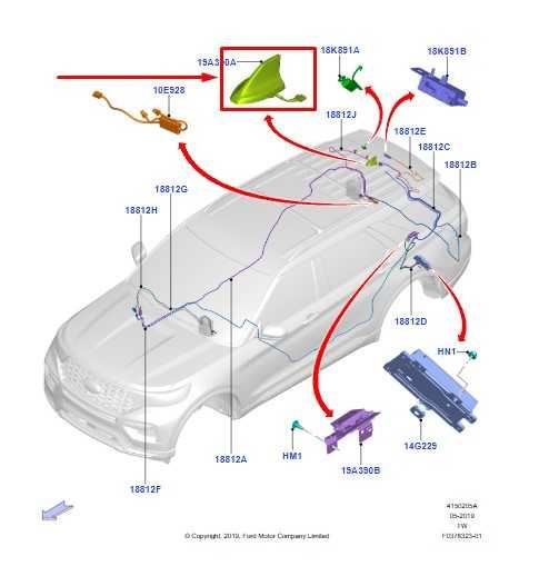 2020-2023 Ford Explorer Police Radio Antenna Mast HS7Z-19A390-BSPTM OEM - Alshned Auto Parts