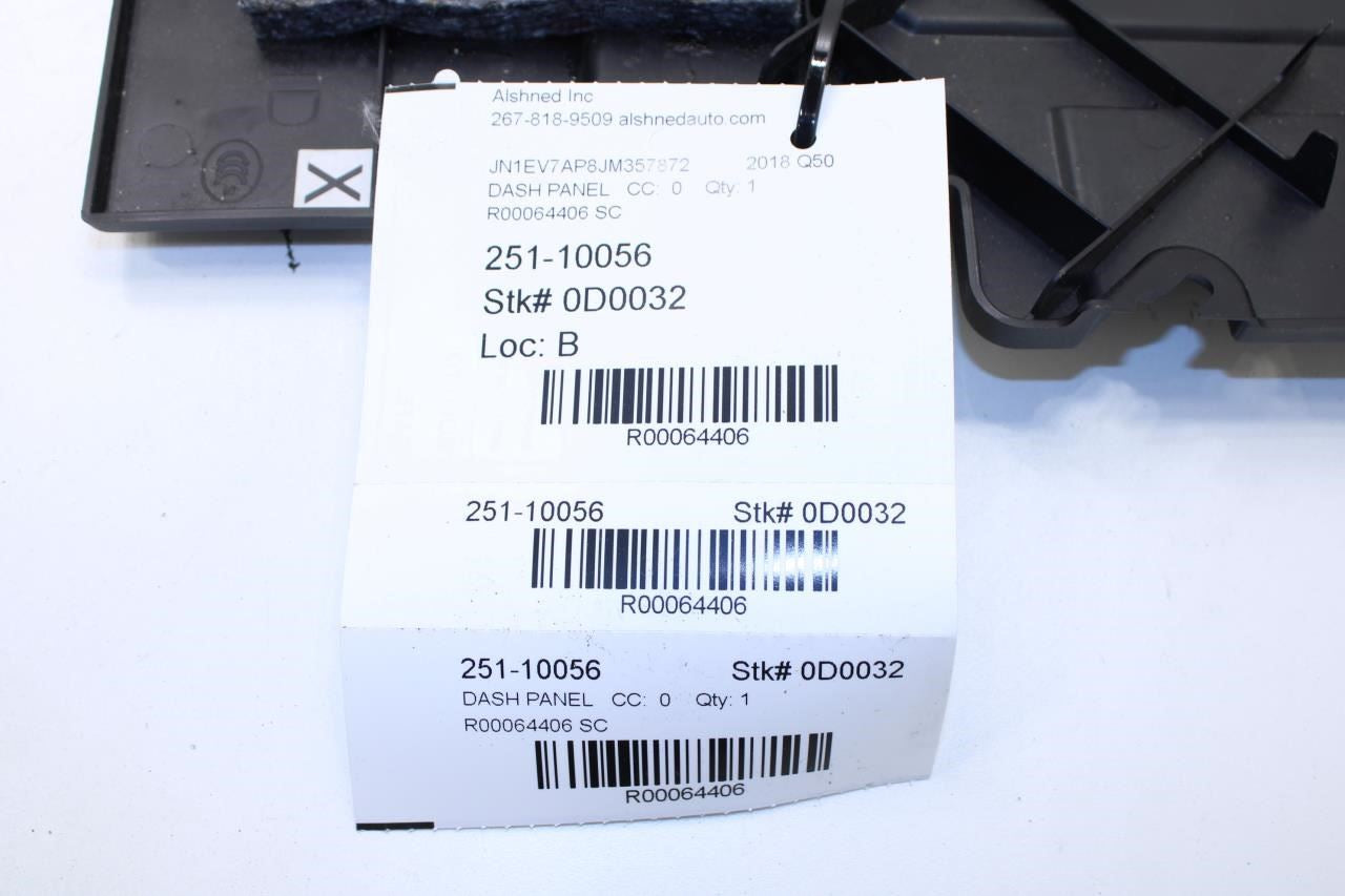 2014-2023 Infiniti Q50 Luxe RWD Dash Right Side Lower Trim Cover 68920-4GF0A - Alshned Auto Parts