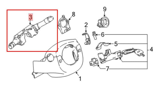 17-22 Nissan Rogue Sport SL 2.0L Steering Column Light Turn Signal Wiper Switch - Alshned Auto Parts