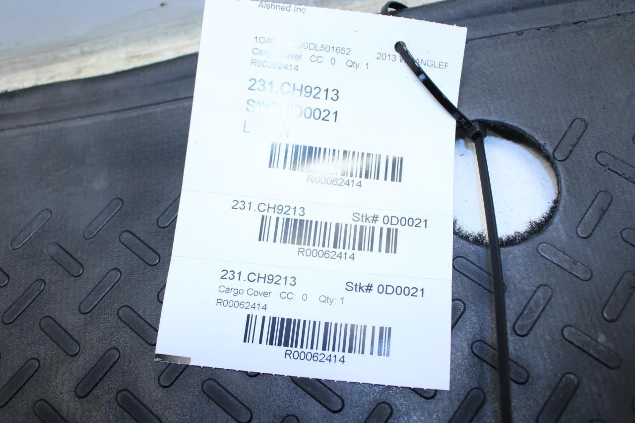 13-17 Jeep Wrangler Sahara Rear Trunk Floor Carpet Cover Mat Trim 6RX79DX9AA OEM - Alshned Auto Parts