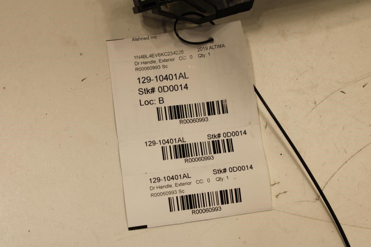 2019-24 Nissan Altima 2.5 SL Rear Left Side Door Exterior Handle 82640-6CA0A OEM - Alshned Auto Parts