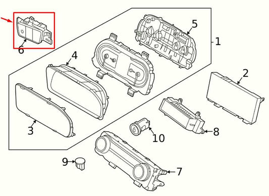 2022-24 Hyundai Tucson SEL Dash Left Side Traction Trunk Release Control Switch - Alshned Auto Parts