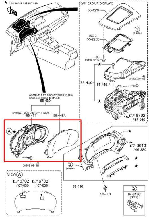 21-23 Mazda CX-9 Grand Touring Speedometer Gauge Instrument Cluster 55K Mileage - Alshned Auto Parts