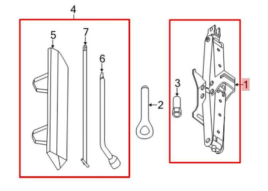 2013-20 Nissan Pathfinder SV Lift Jack and Tool Kit w/ Tools Bag 99550-3JA1A OEM - Alshned Auto Parts