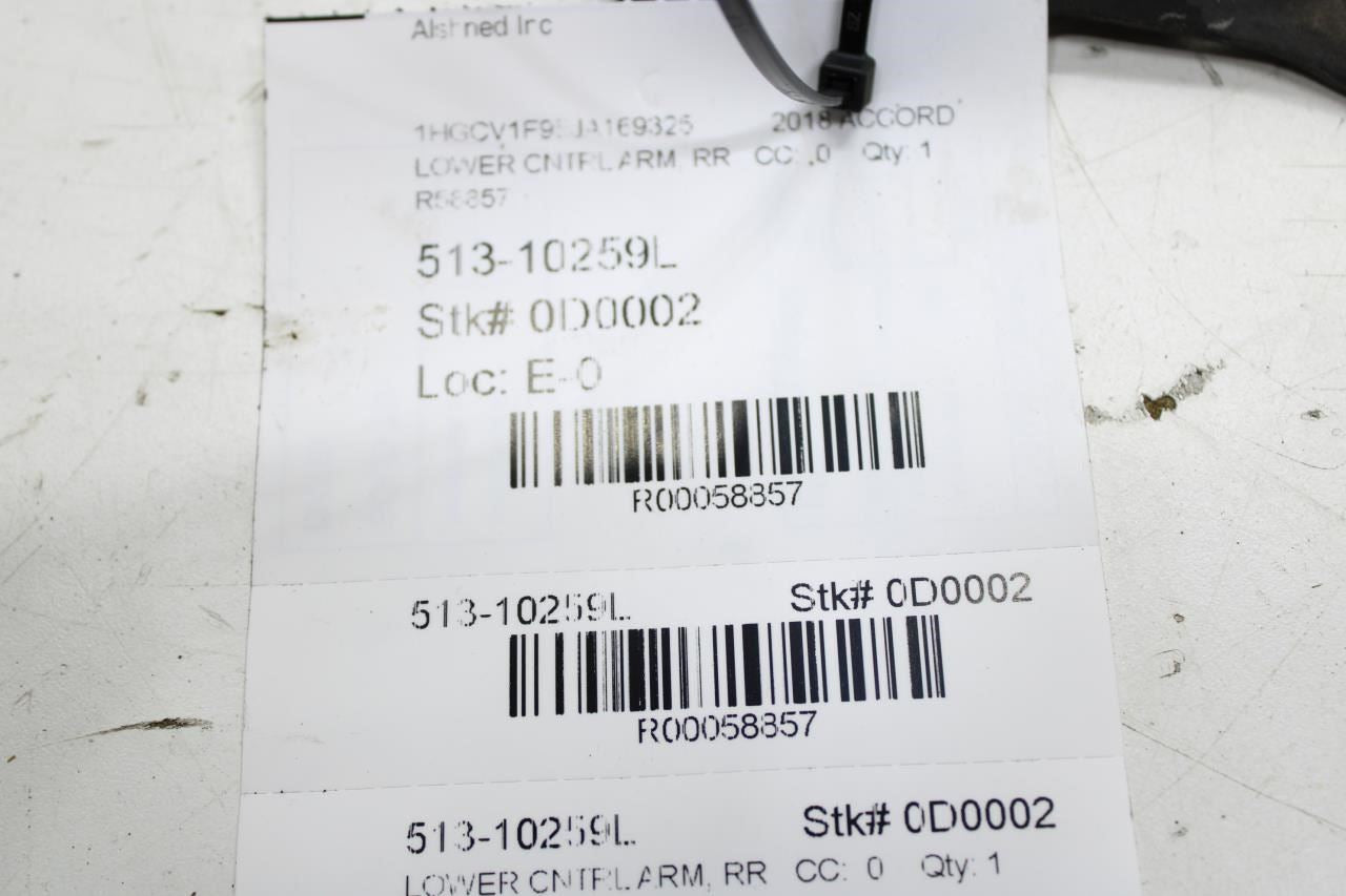 18-22 Honda Accord 1.5L Rear Left Driver Side Trailing Control Arm 52365-TVA-A03 - Alshned Auto Parts
