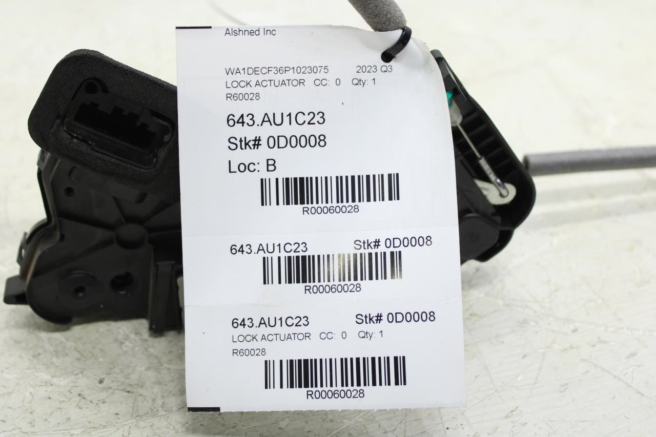 2019-2024 Audi Q3 S Line Front Left Side Door Lock Latch Actuator 5TB-837-015-E - Alshned Auto Parts