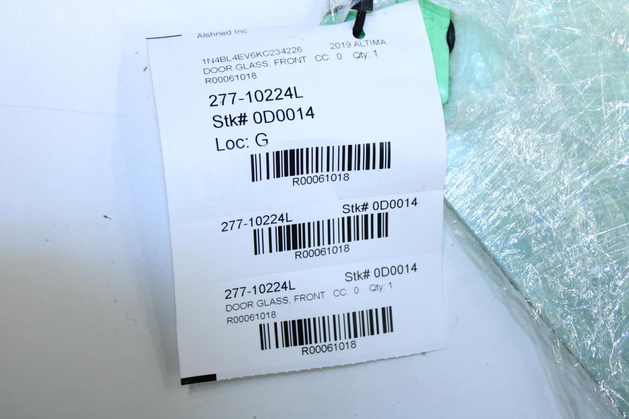 19-20 Nissan Altima SL Front Left Driver Side Door Window Glass 80301-6CA0A OEM - Alshned Auto Parts