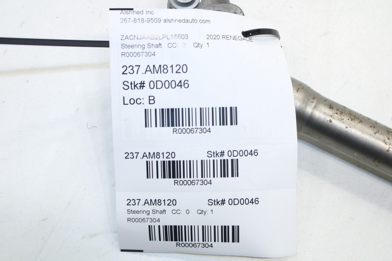 2015-2020 Jeep Renegade Sport 2.4L FWD Steering Column Intermediate Lower Shaft - Alshned Auto Parts