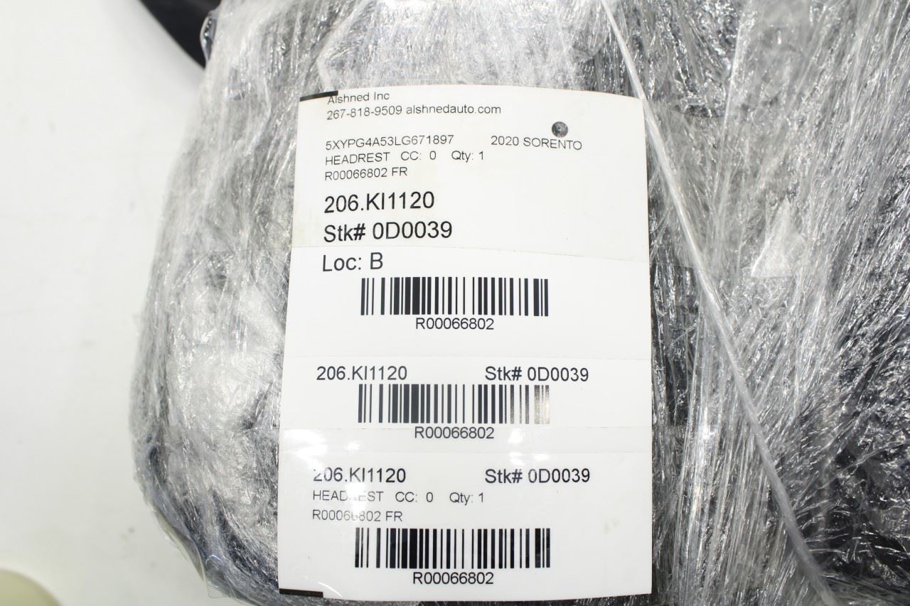 19-20 Kia Sorento LX 3.3L Front Right and Left Side Seat Headrest Set of 2 Cloth - Alshned Auto Parts