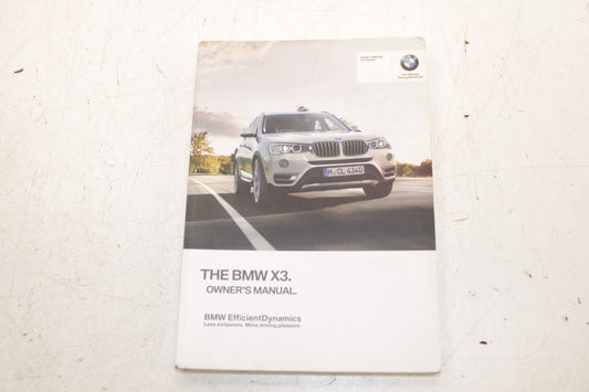 2016 BMW X3 xDrive28i Owners Manual Set with Case R72837 - Alshned Auto Parts