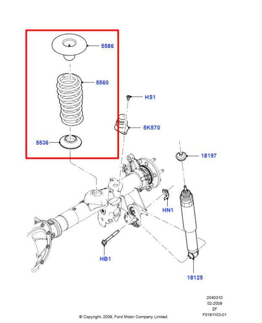 2010 Ford Mustang Premium Conv V6 RWD Rear Right and Left Side Coil Spring Set - Alshned Auto Parts