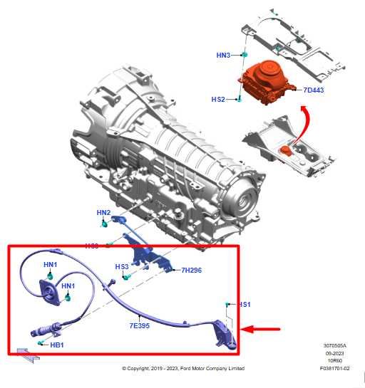 20-25 Ford Explorer 3.0L Auto Transmission Gear Shifter Cable L1MP-7P437-AL OEM - Alshned Auto Parts