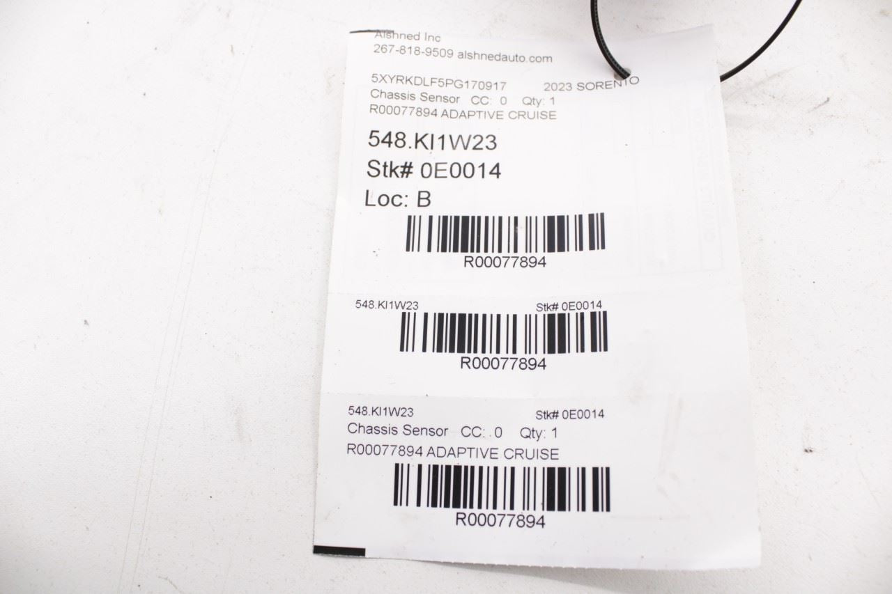 21-2023 Kia Sorento X-Line SX Prestige Front Cruise Adaptive Radar Sensor Module - Alshned Auto Parts