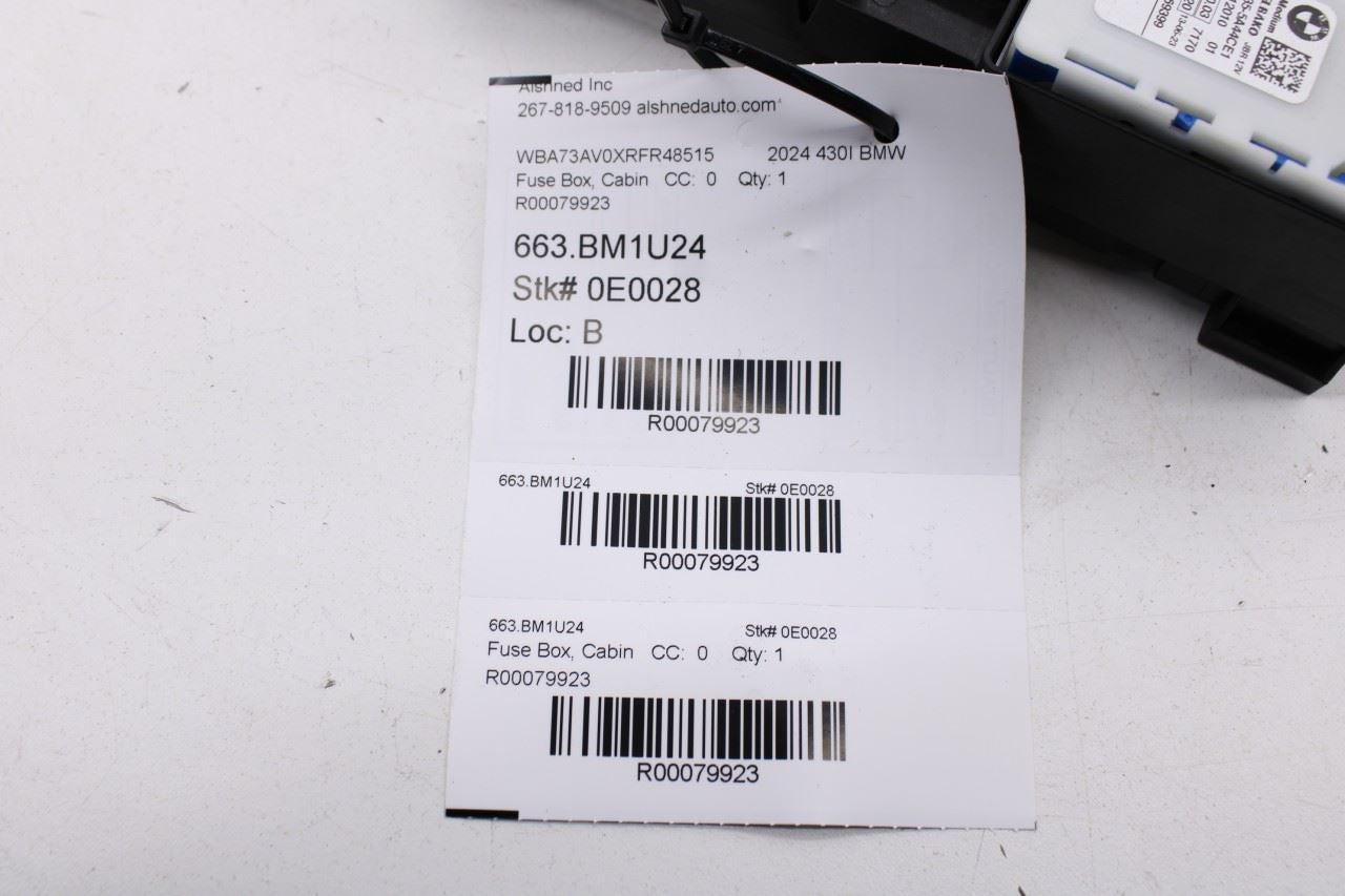 23-25 BMW 430i xDrive Gran Coupe Rear Power Distribution Fuse Relay Junction Box - Alshned Auto Parts