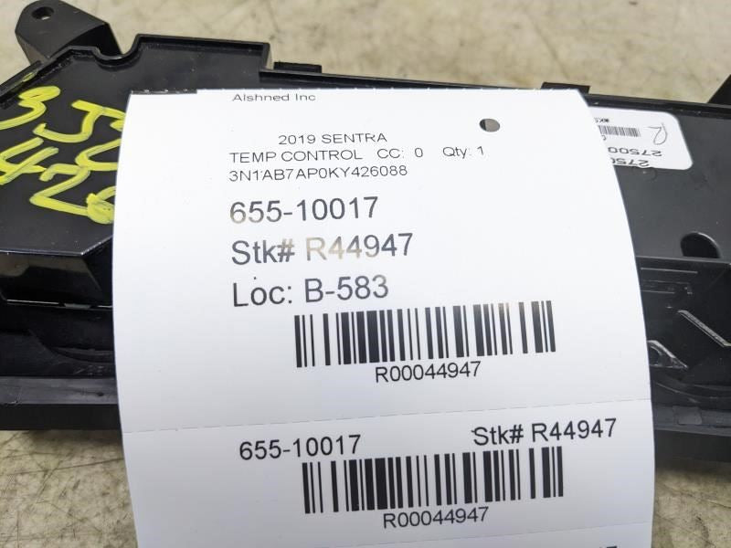 2015-19 Nissan Sentra Dash AC Heater Temperature Climate Control 27500-4AF2B OEM - Alshned Auto Parts