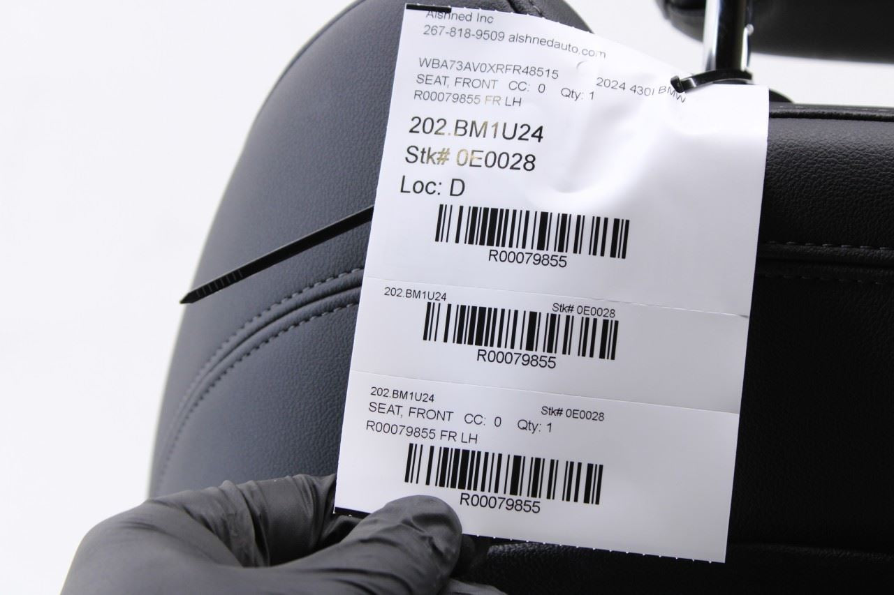 2023-25 BMW 430i xDrive Gran Coupe 2.0L AWD Front Driver Left Side Seat Complete - Alshned Auto Parts