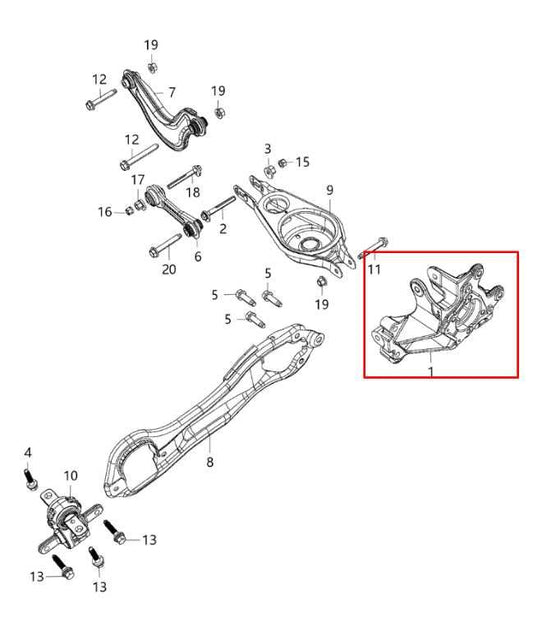 2017-2024 Chrysler Pacifica Limited Rear Right Side Spindle Knuckle Hub *ReaD* - Alshned Auto Parts