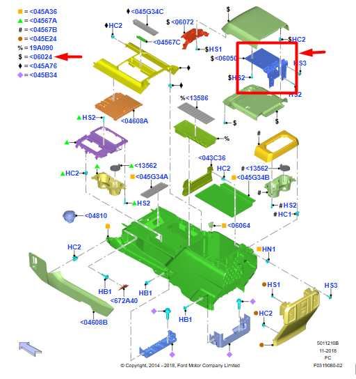15-17 Ford F150 Center Console Armrest Storage Lid Cover GL3Z-1606024-BD *ReaD* - Alshned Auto Parts