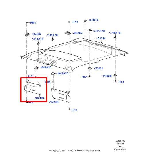 11-16 Ford F250 Lariat Crew Cab Front RH Sun Visor w/ Illuminated Mirror *ReaD* - Alshned Auto Parts