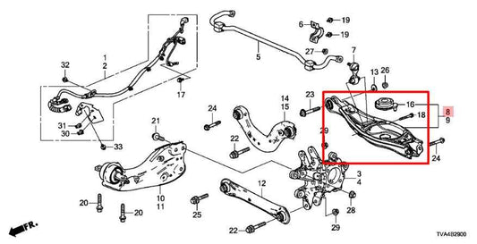 18-22 Honda Accord FWD Front RH Lower Control Arm Spring Perch 52350-TVA-A02 OEM - Alshned Auto Parts