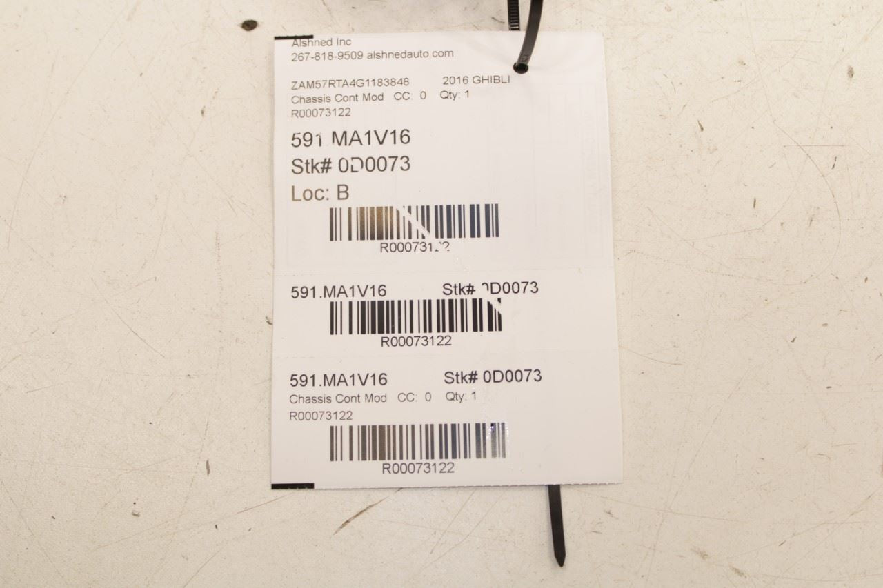 2015-16 Maserati Ghibli S Q4 3.0L Climate Heater Blower Control Module 670037262 - Alshned Auto Parts