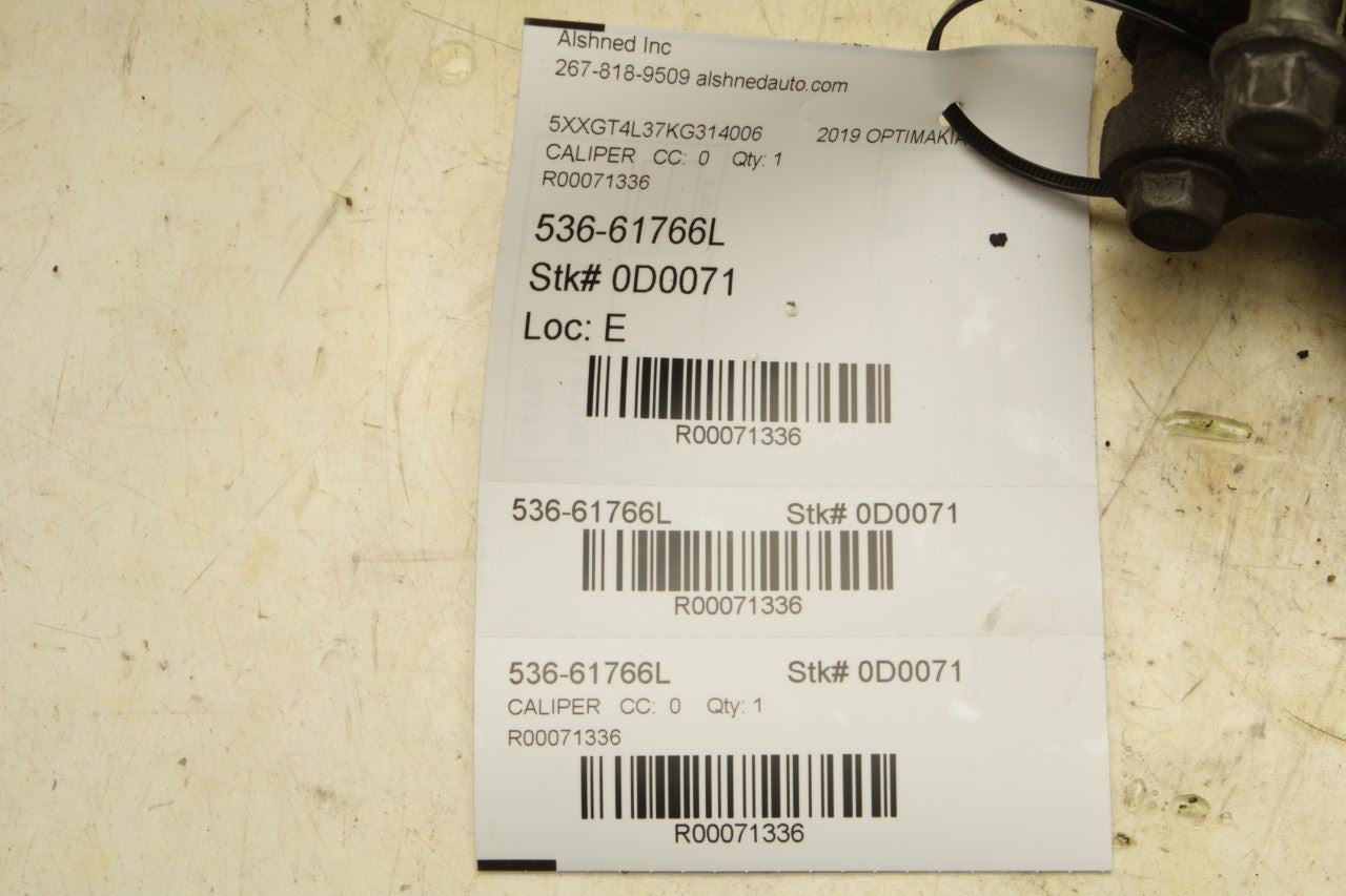 2016-2020 Kia Optima LX Rear Left Driver Side Disc Brake Caliper 58210-C1150 OEM - Alshned Auto Parts