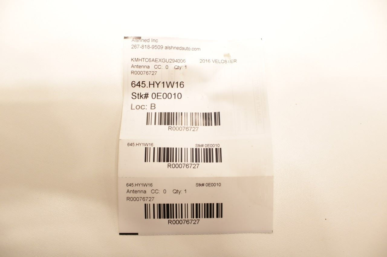 11-17 Hyundai Veloster Turbo Roof Exterior Shark Fin Radio Antenna 962102V801MZH - Alshned Auto Parts