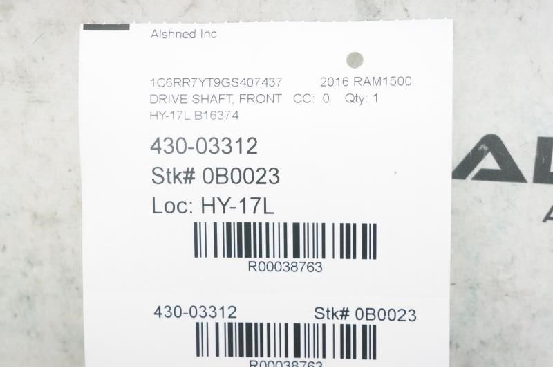 2013-2024 Ram 1500 Classic 4WD Front Drive Shaft Propeller 52123639AA OEM10