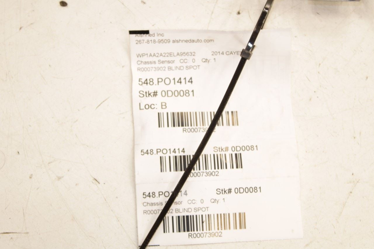 11-18 Porsche Cayenne Platinum RR Left Blind Spot Detection Radar Sensor Module - Alshned Auto Parts