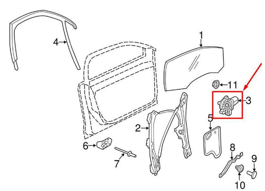 2011-18 Volkswagen Jetta Sport Front Left Door Power Window Motor 6R0-959-801-AN - Alshned Auto Parts
