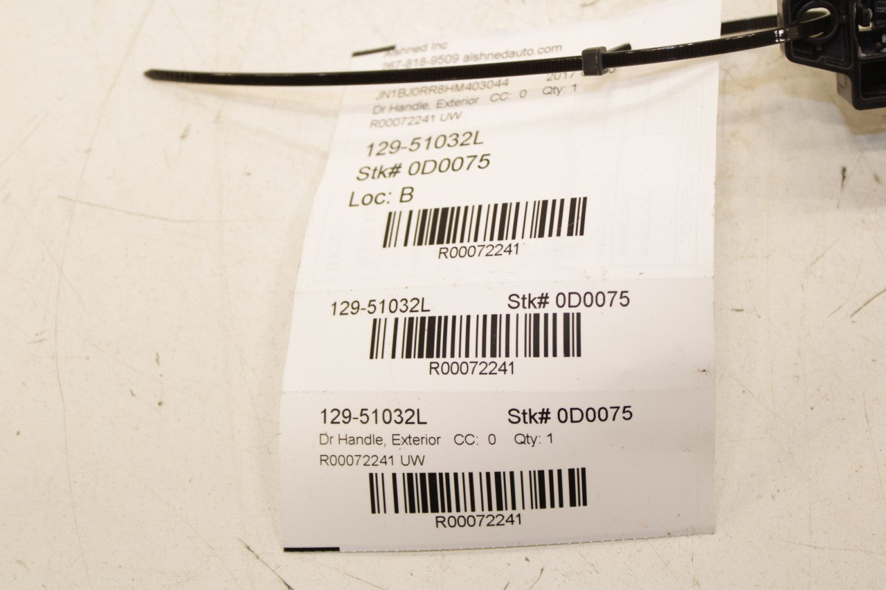 15-17 Infiniti QX50 3.7L Front Door Driver Left Side Exterior Handle 80640-1BA0B - Alshned Auto Parts