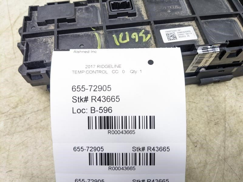 2017-19 Honda Ridgeline AC Heater Temperature Climate Control 79600-T6Z-A51 OEM - Alshned Auto Parts