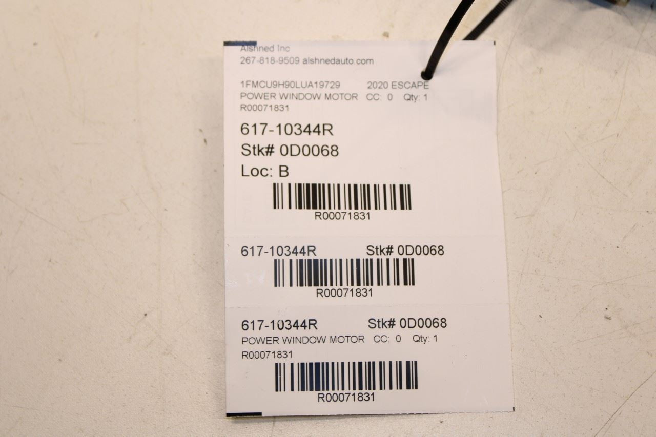 2020-2025 Ford Escape SEL Front Right Door Power Window Motor LJ6Z-9923394-A OEM - Alshned Auto Parts