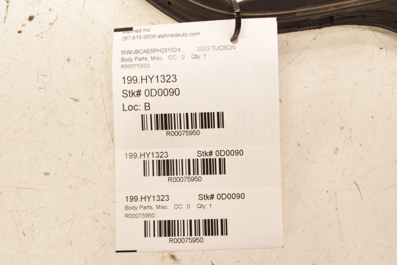 22-24 Hyundai Tucson SEL Rear Left Driver Door Weatherstrip Seal 83130-CW000 OEM - Alshned Auto Parts