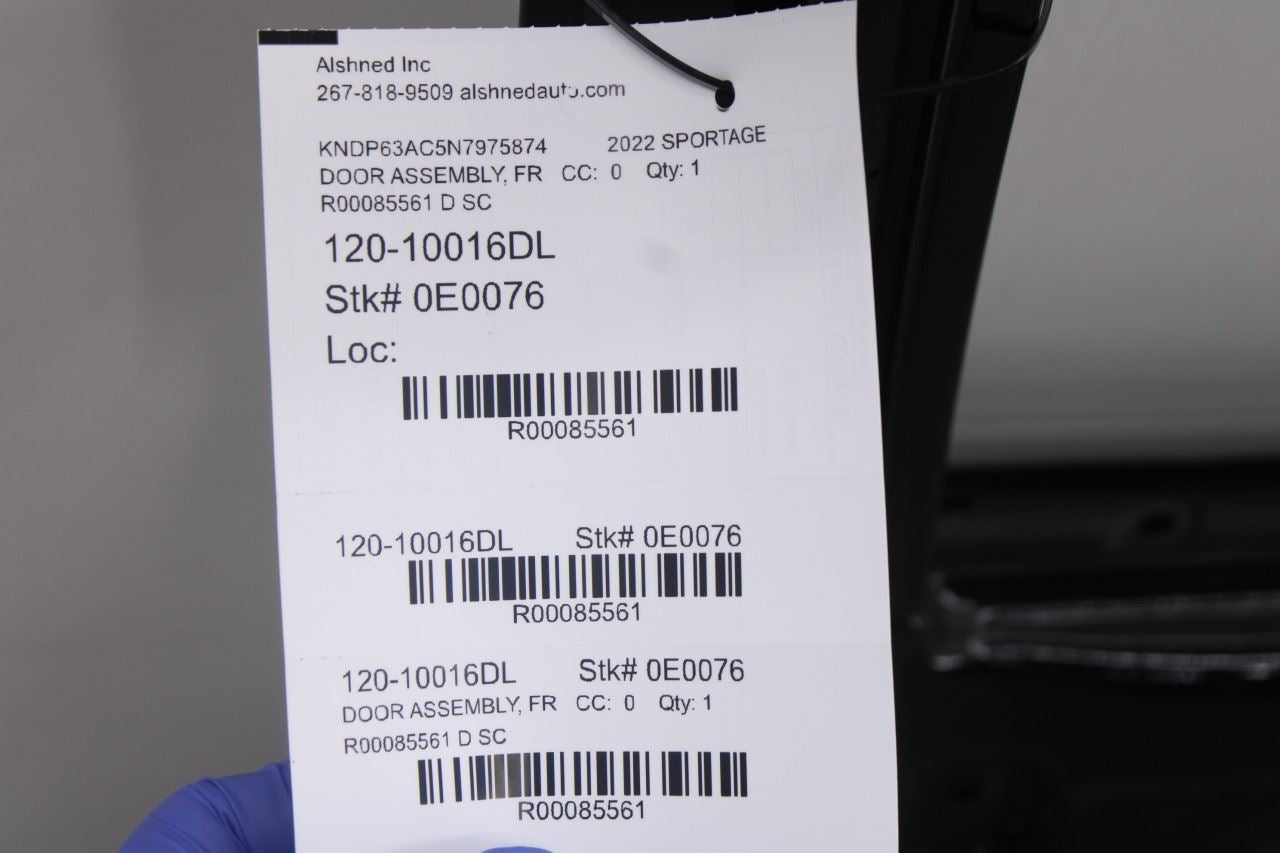 17-22 Kia Sportage Nightfall Front Left Driver Side Door Shell Panel 76003-F100015