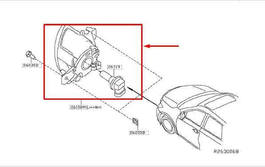 16-20 Nissan Pathfinder SV Front Right or Left Side Fog Light Lamp 26150-9B90E - Alshned Auto Parts