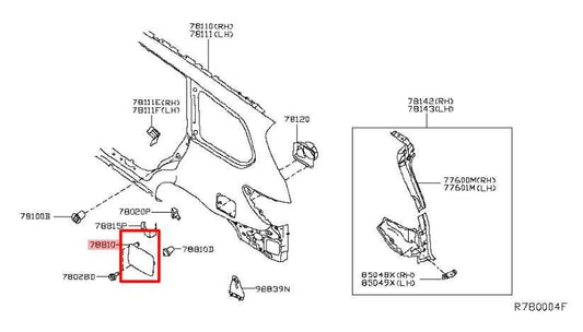 2015-2020 Nissan Pathfinder SL 3.5L AWD Fuel Tank Filler Door Lid w/ Filler Cap - Alshned Auto Parts